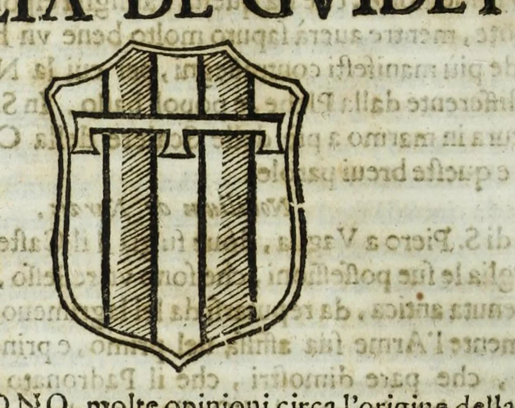 An illustration from Istoria genealogica delle famiglie nobili toscane et umbre, 1668, leaf 836