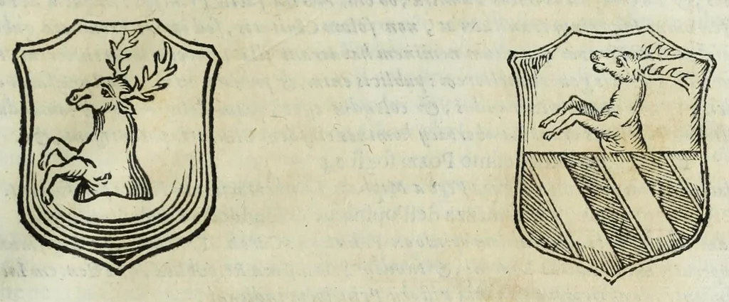 An illustration from Istoria genealogica delle famiglie nobili toscane et umbre, 1668, leaf 935