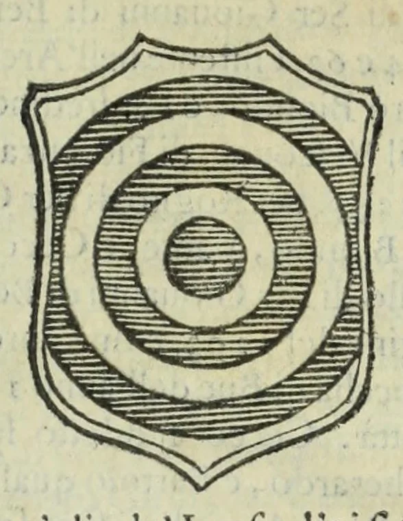 An illustration from Istoria genealogica delle famiglie nobili toscane et umbre, 1668, leaf 965