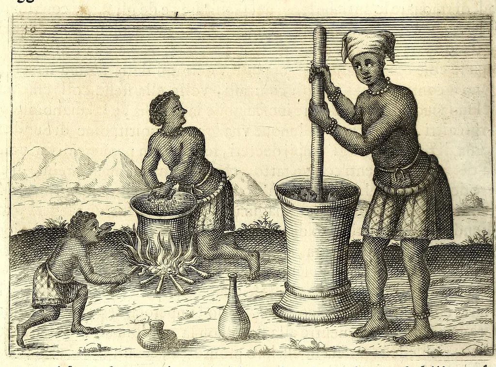 An illustration from Istorica descrizione de' tre' regni Congo, Matamba et Angola : situati nell'Etiopia inferiore occidentale e delle missioni apostoliche esercitateui da religiosi Capuccini, 1687, leaf 228