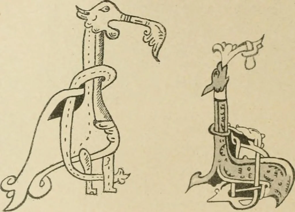 An illustration from Istoricheske ocherki po russkomu ornamentu v rukopisiakh, 1917, leaf 123