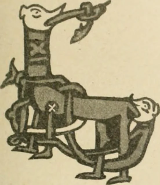 An illustration from Istoricheske ocherki po russkomu ornamentu v rukopisiakh, 1917, leaf 124