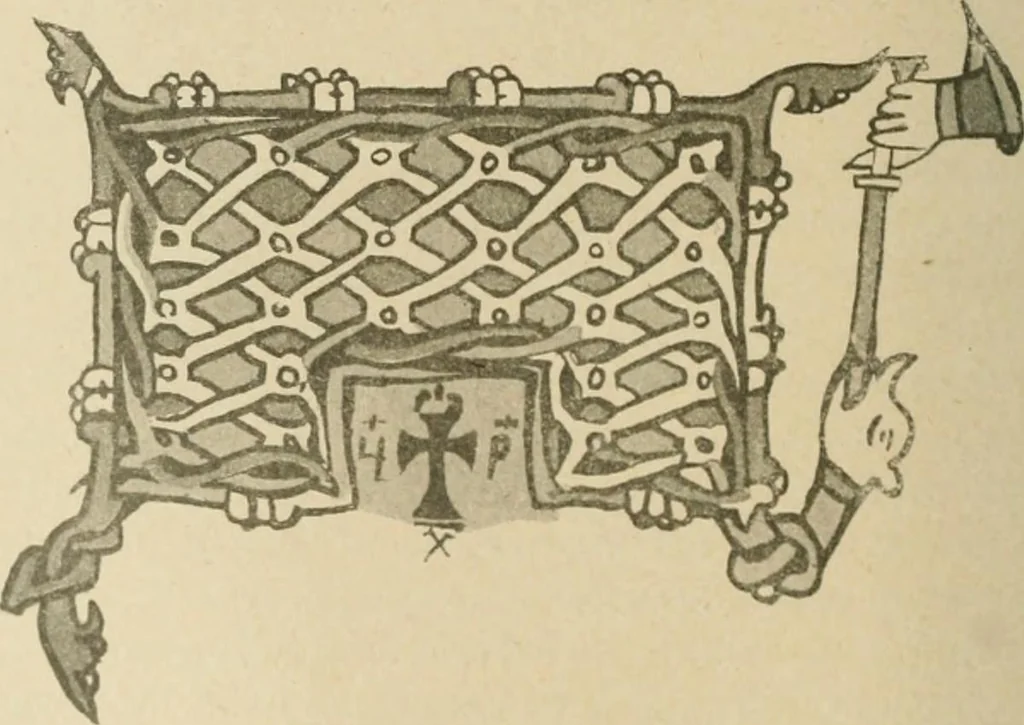 An illustration from Istoricheske ocherki po russkomu ornamentu v rukopisiakh, 1917, leaf 125