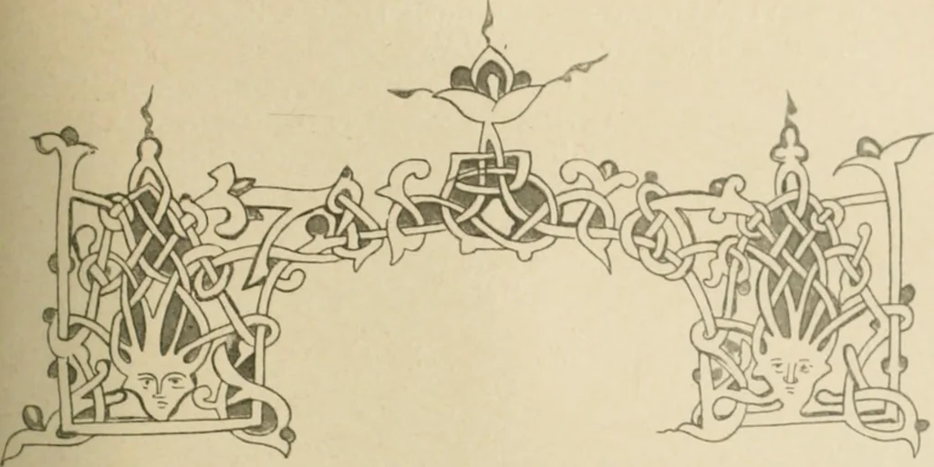 An illustration from Istoricheske ocherki po russkomu ornamentu v rukopisiakh, 1917, leaf 132