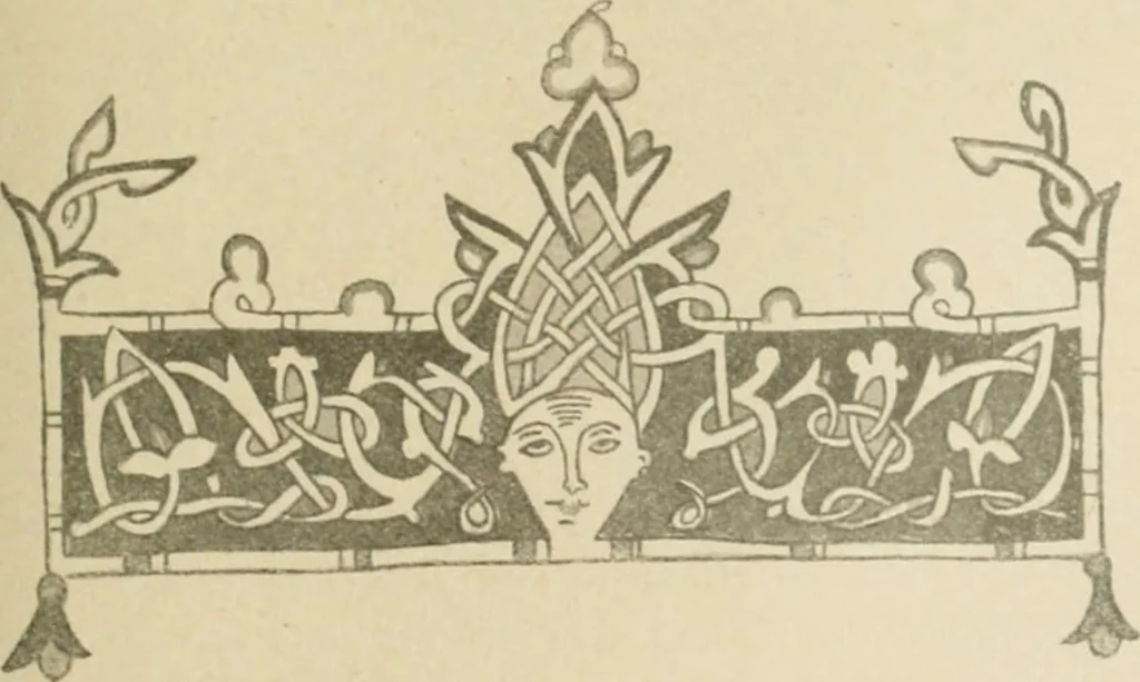 An illustration from Istoricheske ocherki po russkomu ornamentu v rukopisiakh, 1917, leaf 132