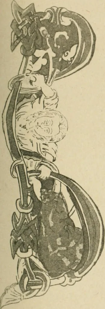An illustration from Istoricheske ocherki po russkomu ornamentu v rukopisiakh, 1917, leaf 136