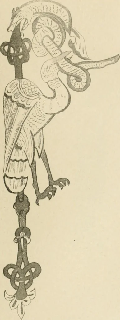 An illustration from Istoricheske ocherki po russkomu ornamentu v rukopisiakh, 1917, leaf 136