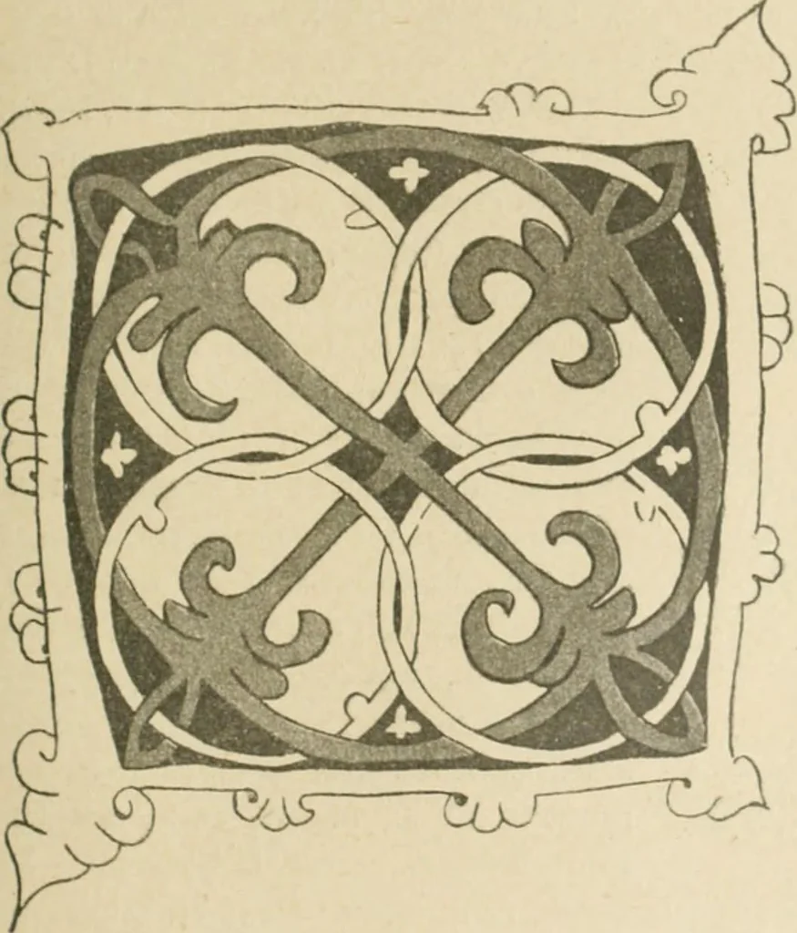 An illustration from Istoricheske ocherki po russkomu ornamentu v rukopisiakh, 1917, leaf 140