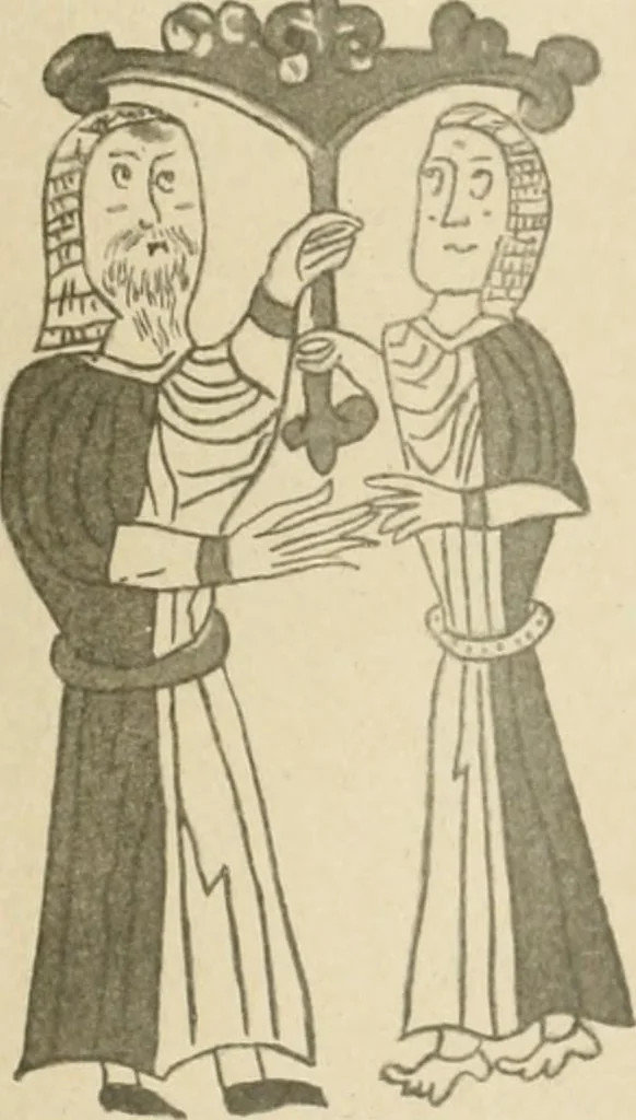 An illustration from Istoricheske ocherki po russkomu ornamentu v rukopisiakh, 1917, leaf 148
