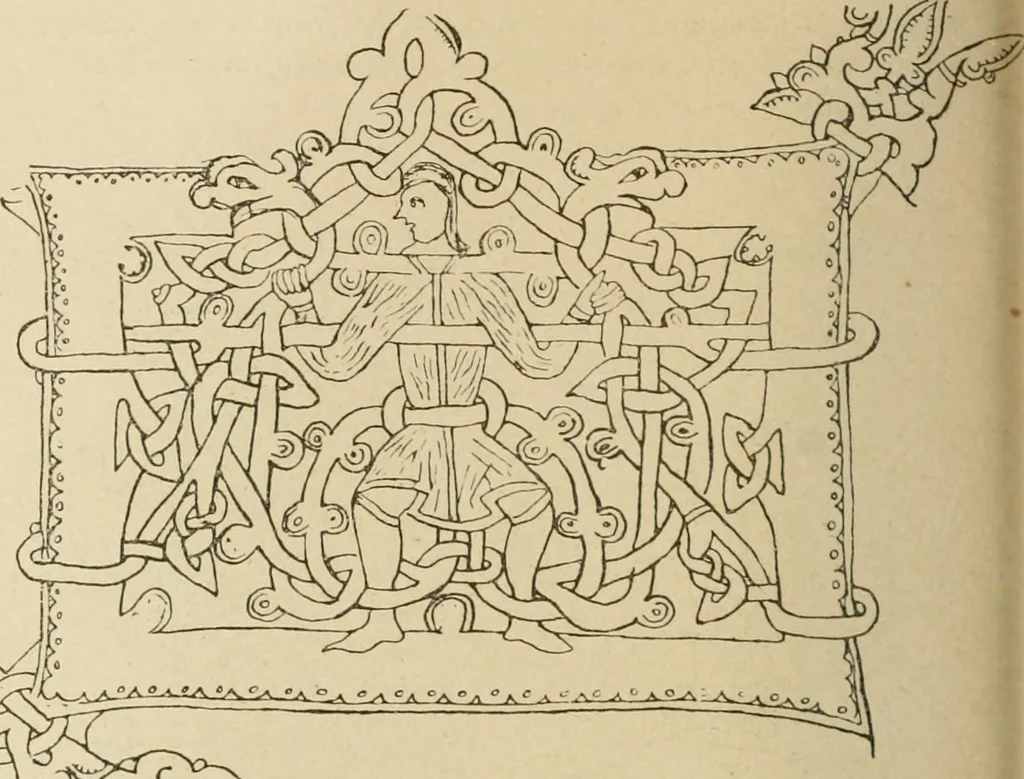 An illustration from Istoricheske ocherki po russkomu ornamentu v rukopisiakh, 1917, leaf 167
