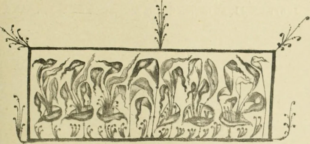 An illustration from Istoricheske ocherki po russkomu ornamentu v rukopisiakh, 1917, leaf 198
