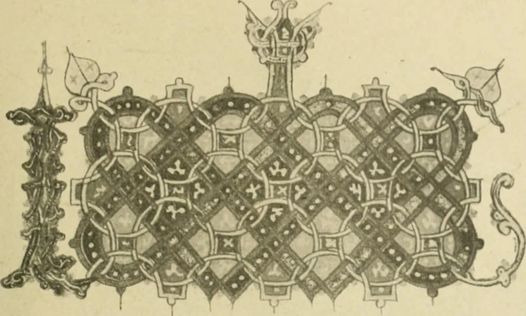 An illustration from Istoricheske ocherki po russkomu ornamentu v rukopisiakh, 1917, leaf 206