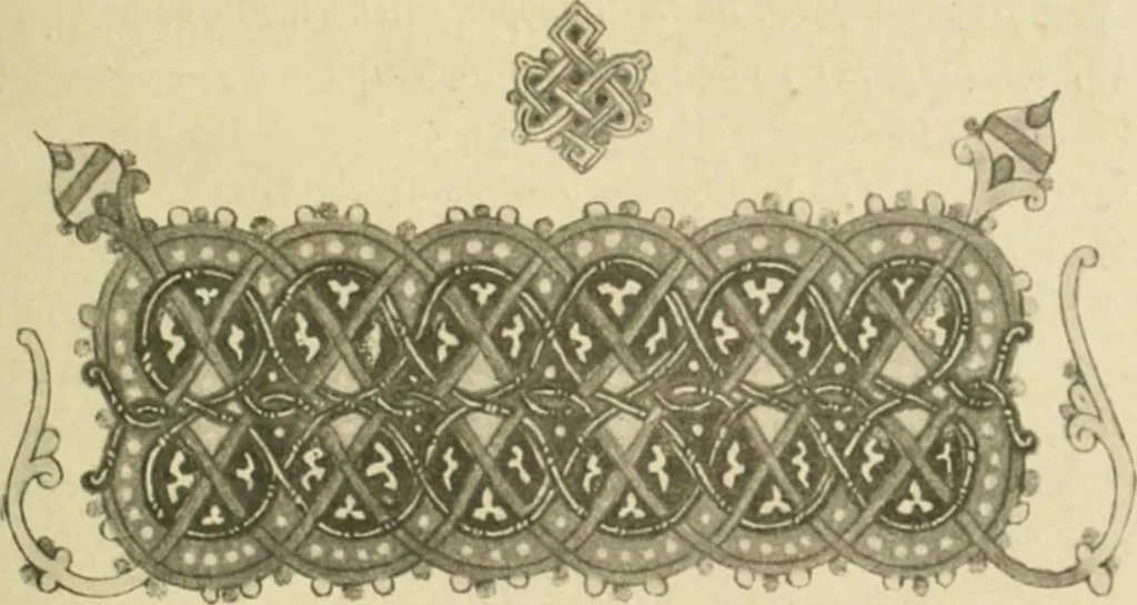 An illustration from Istoricheske ocherki po russkomu ornamentu v rukopisiakh, 1917, leaf 206