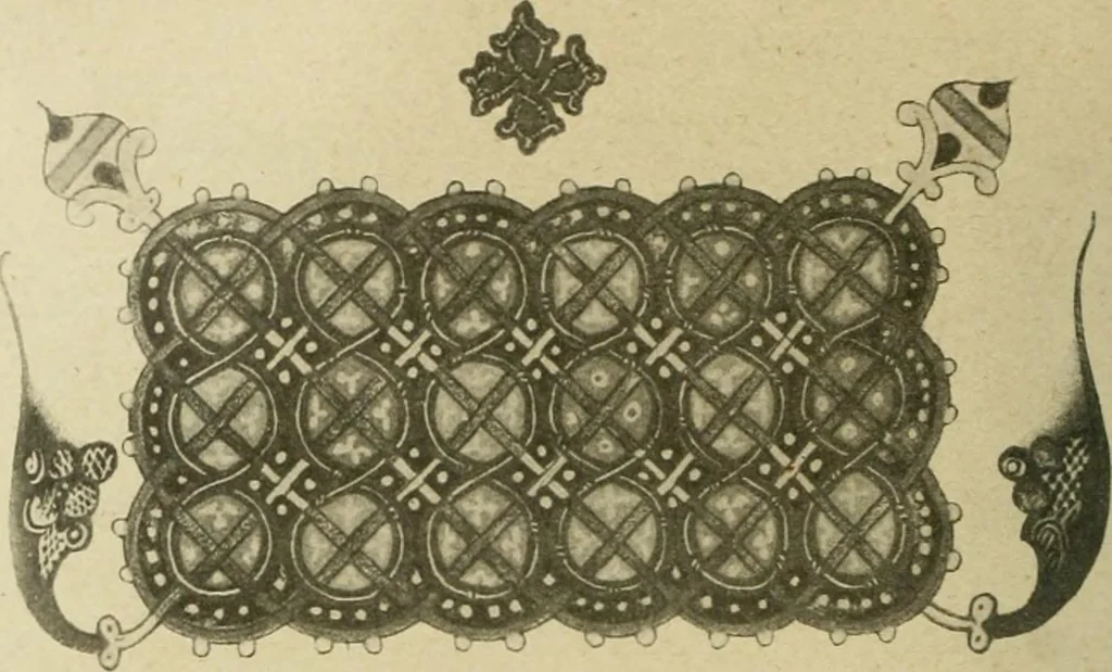 An illustration from Istoricheske ocherki po russkomu ornamentu v rukopisiakh, 1917, leaf 207