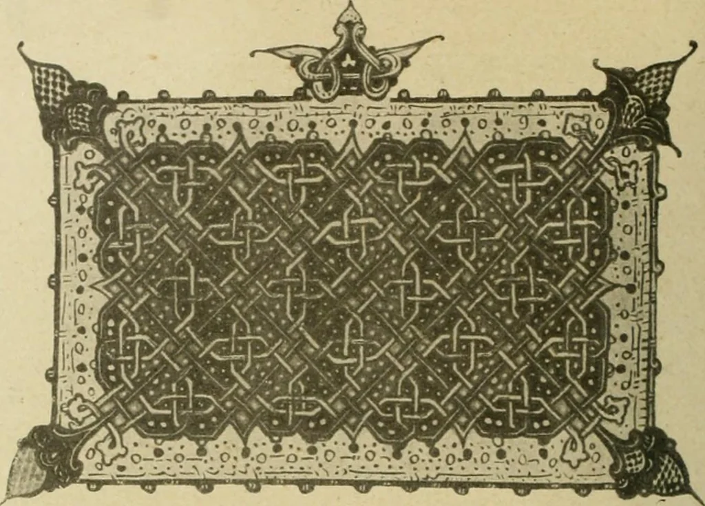 An illustration from Istoricheske ocherki po russkomu ornamentu v rukopisiakh, 1917, leaf 209