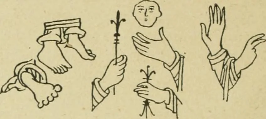 An illustration from Istoricheske ocherki po russkomu ornamentu v rukopisiakh, 1917, leaf 219