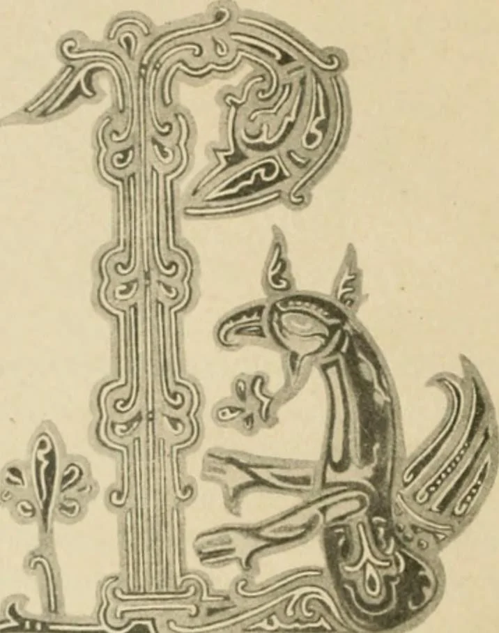An illustration from Istoricheske ocherki po russkomu ornamentu v rukopisiakh, 1917, leaf 23