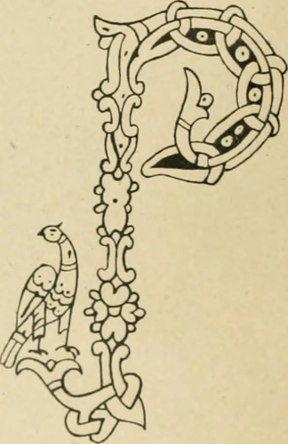 An illustration from Istoricheske ocherki po russkomu ornamentu v rukopisiakh, 1917, leaf 27