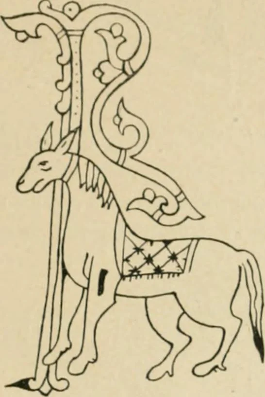 An illustration from Istoricheske ocherki po russkomu ornamentu v rukopisiakh, 1917, leaf 28