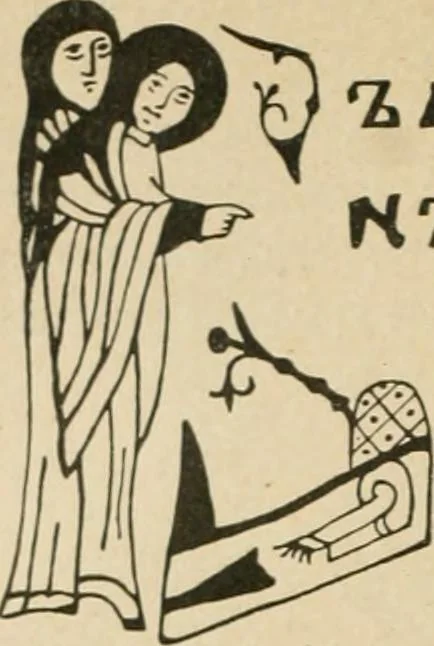 An illustration from Istoricheske ocherki po russkomu ornamentu v rukopisiakh, 1917, leaf 29
