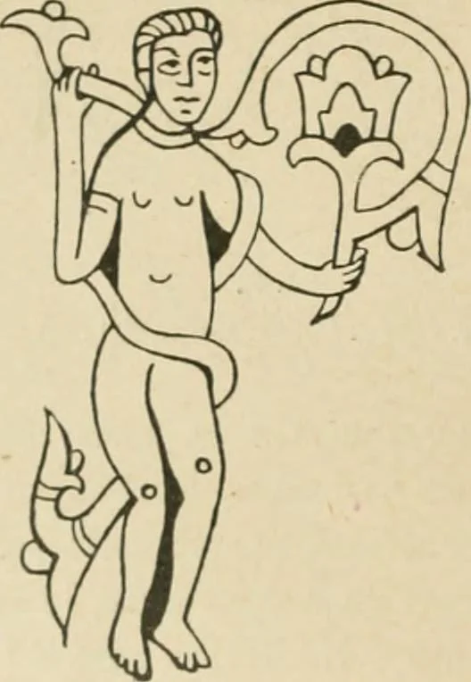 An illustration from Istoricheske ocherki po russkomu ornamentu v rukopisiakh, 1917, leaf 29