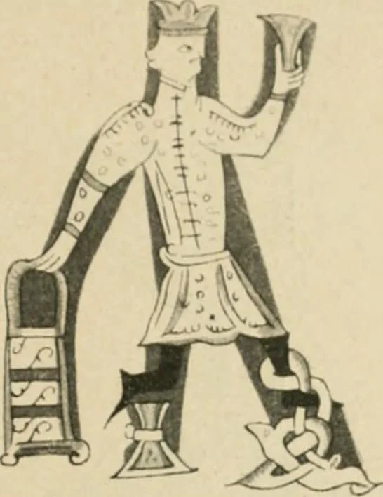 An illustration from Istoricheske ocherki po russkomu ornamentu v rukopisiakh, 1917, leaf 44