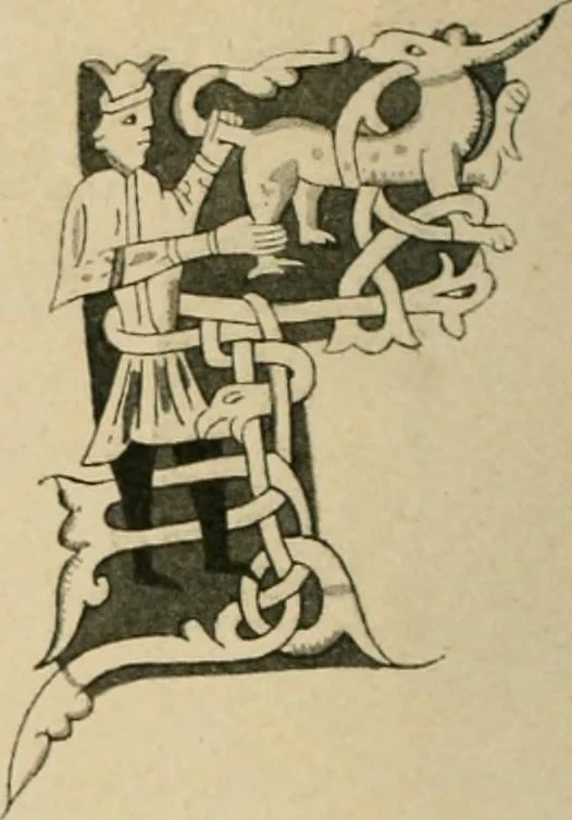 An illustration from Istoricheske ocherki po russkomu ornamentu v rukopisiakh, 1917, leaf 45