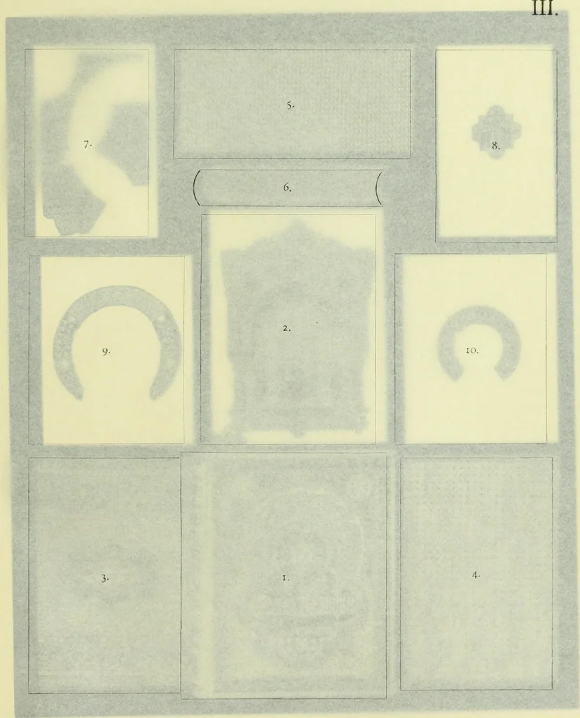An illustration from Istoriia knigi Vizantiiskiia emali A.B. Zvenigorodskago, 1898, leaf 288