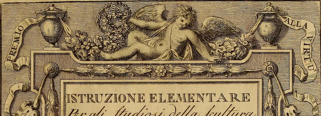 An illustration from Istruzione elementare per gli studiosi della scultura, 1802, leaf 4