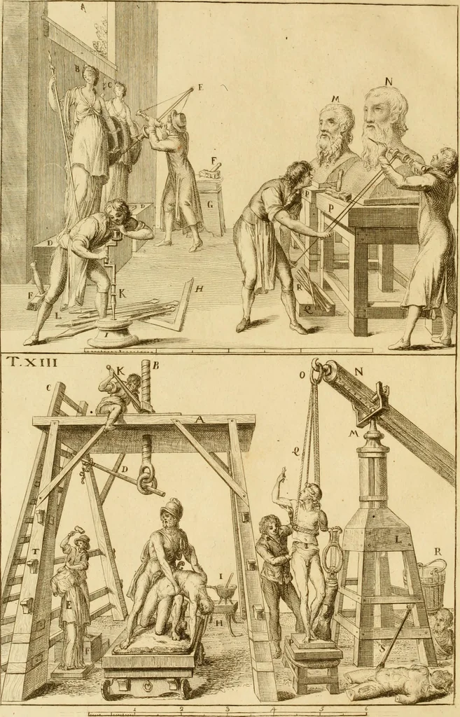 An illustration from Istruzione elementare per gli studiosi della scultura, 1802, leaf 77