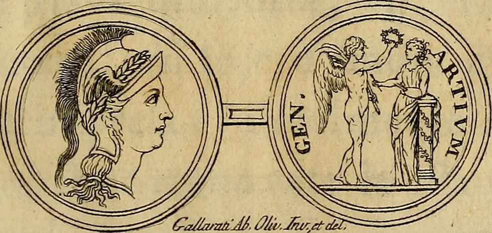 An illustration from Istruzione intorno alle opere de' pittori nazionali ed esteri esposte in pubblico nella città di Milano : con qualche notizia degli scultori, ed architetti, 1777, leaf 4