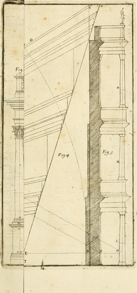 An illustration from Istruzioni elementari per indirizzo de' giovani allo studio dell' architettura civile : divise in libri tre', e dedicate alla maestà infinita di Dio Ottimo Massimo, 1760, leaf 108