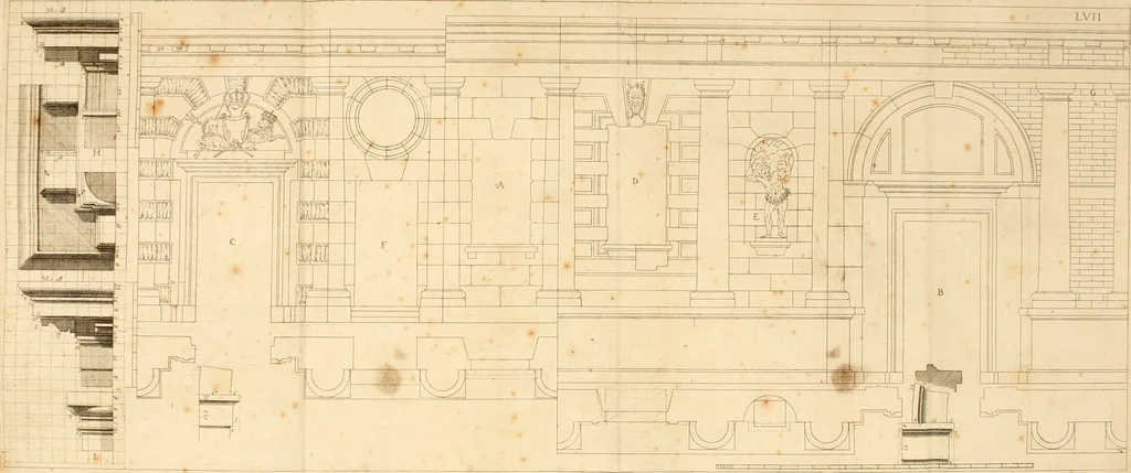 An illustration from Istruzioni elementari per indirizzo de' giovani allo studio dell' architettura civile : divise in libri tre', e dedicate alla maestà infinita di Dio Ottimo Massimo, 1760, leaf 121