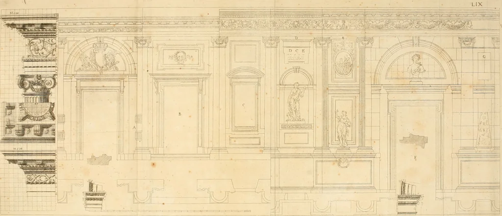 An illustration from Istruzioni elementari per indirizzo de' giovani allo studio dell' architettura civile : divise in libri tre', e dedicate alla maestà infinita di Dio Ottimo Massimo, 1760, leaf 125