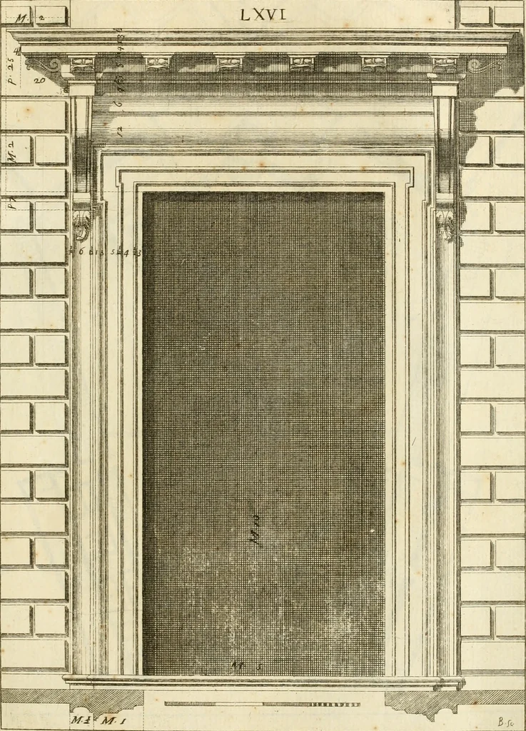 An illustration from Istruzioni elementari per indirizzo de' giovani allo studio dell' architettura civile : divise in libri tre', e dedicate alla maestà infinita di Dio Ottimo Massimo, 1760, leaf 138
