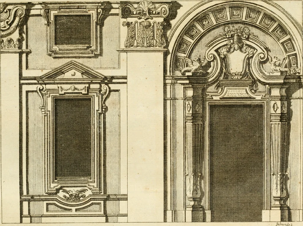 An illustration from Istruzioni elementari per indirizzo de' giovani allo studio dell' architettura civile : divise in libri tre', e dedicate alla maestà infinita di Dio Ottimo Massimo, 1760, leaf 152