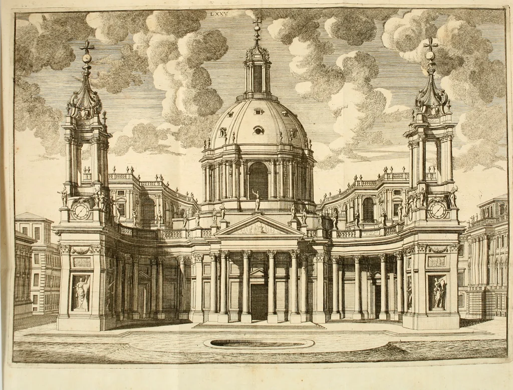 An illustration from Istruzioni elementari per indirizzo de' giovani allo studio dell' architettura civile : divise in libri tre', e dedicate alla maestà infinita di Dio Ottimo Massimo, 1760, leaf 157
