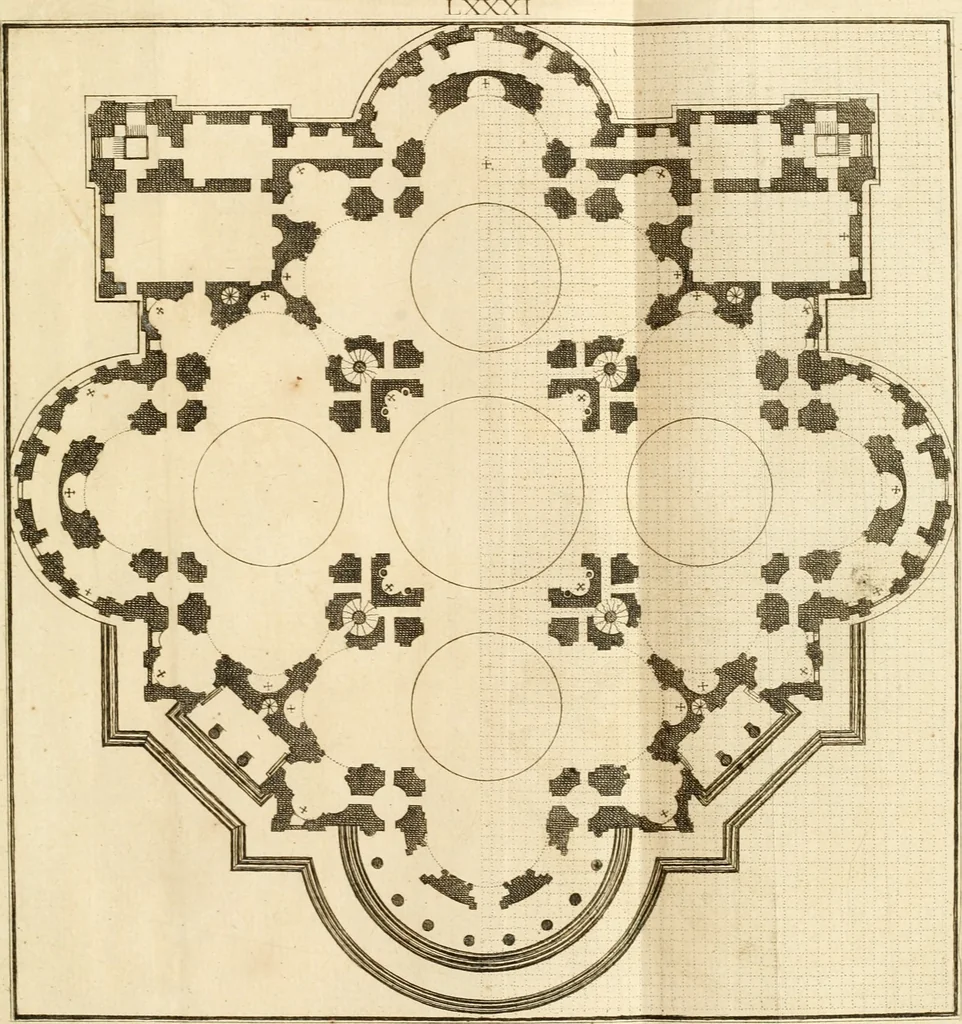 An illustration from Istruzioni elementari per indirizzo de' giovani allo studio dell' architettura civile : divise in libri tre', e dedicate alla maestà infinita di Dio Ottimo Massimo, 1760, leaf 168