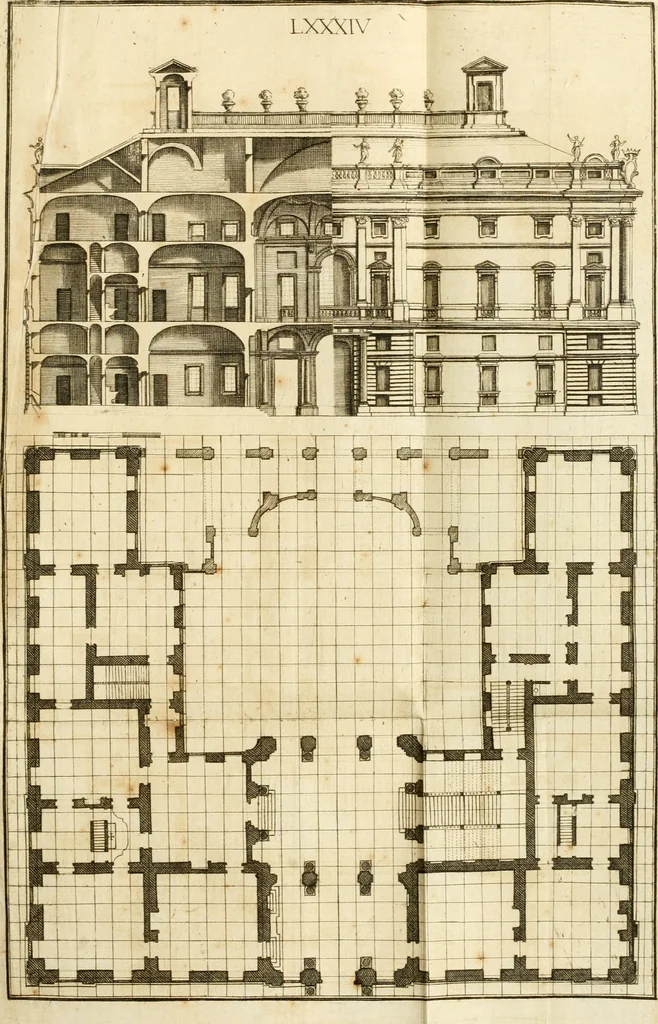 An illustration from Istruzioni elementari per indirizzo de' giovani allo studio dell' architettura civile : divise in libri tre', e dedicate alla maestà infinita di Dio Ottimo Massimo, 1760, leaf 174