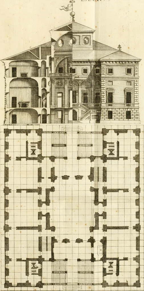 An illustration from Istruzioni elementari per indirizzo de' giovani allo studio dell' architettura civile : divise in libri tre', e dedicate alla maestà infinita di Dio Ottimo Massimo, 1760, leaf 176