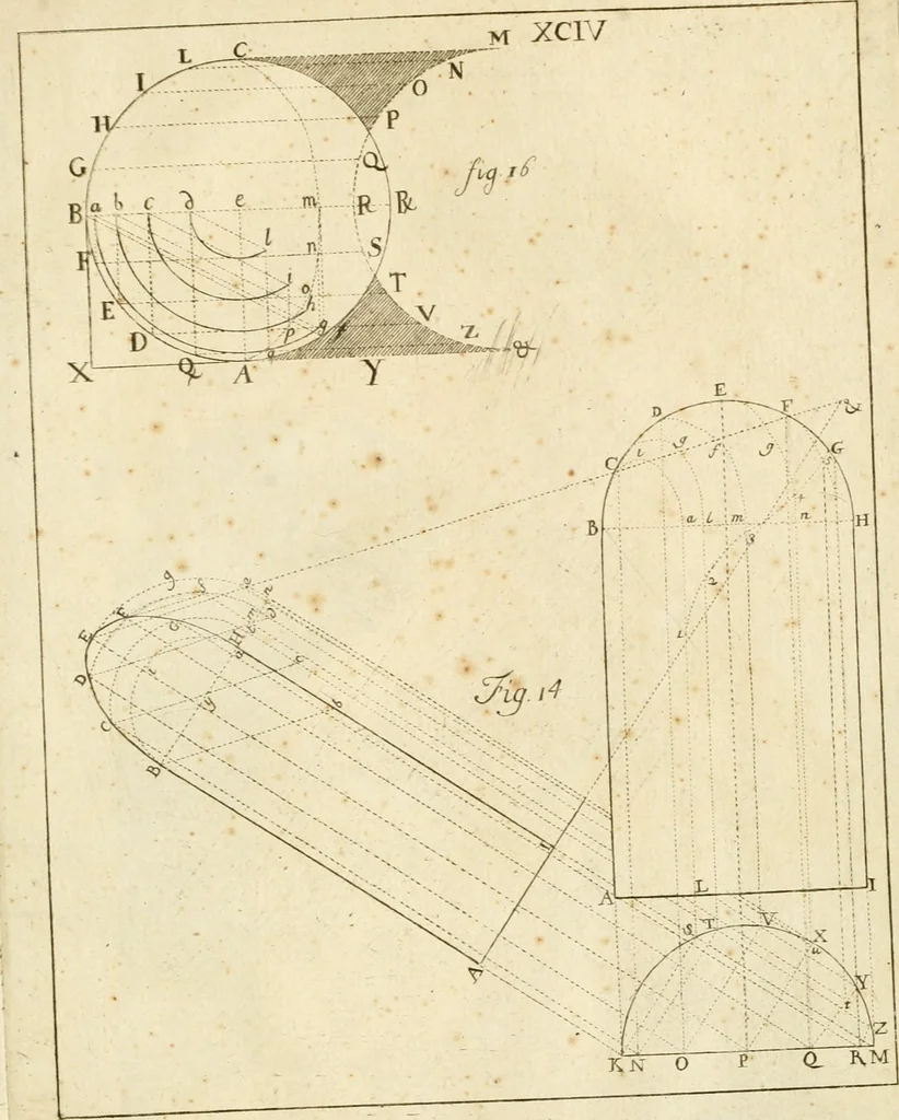 An illustration from Istruzioni elementari per indirizzo de' giovani allo studio dell' architettura civile : divise in libri tre', e dedicate alla maestà infinita di Dio Ottimo Massimo, 1760, leaf 194