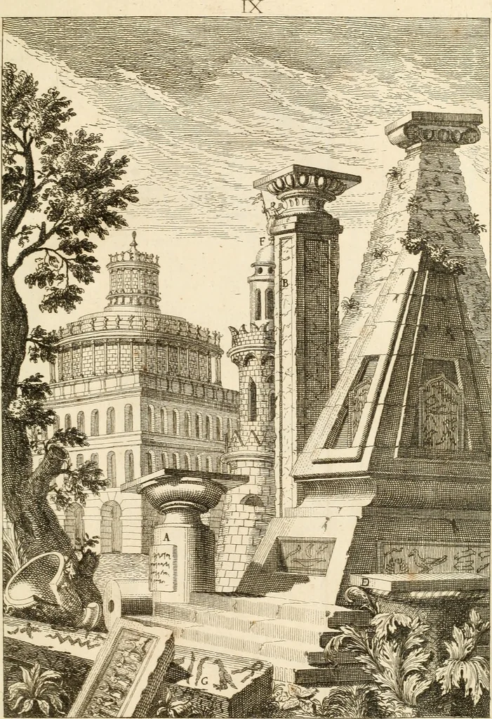 An illustration from Istruzioni elementari per indirizzo de' giovani allo studio dell' architettura civile : divise in libri tre', e dedicate alla maestà infinita di Dio Ottimo Massimo, 1760, leaf 22