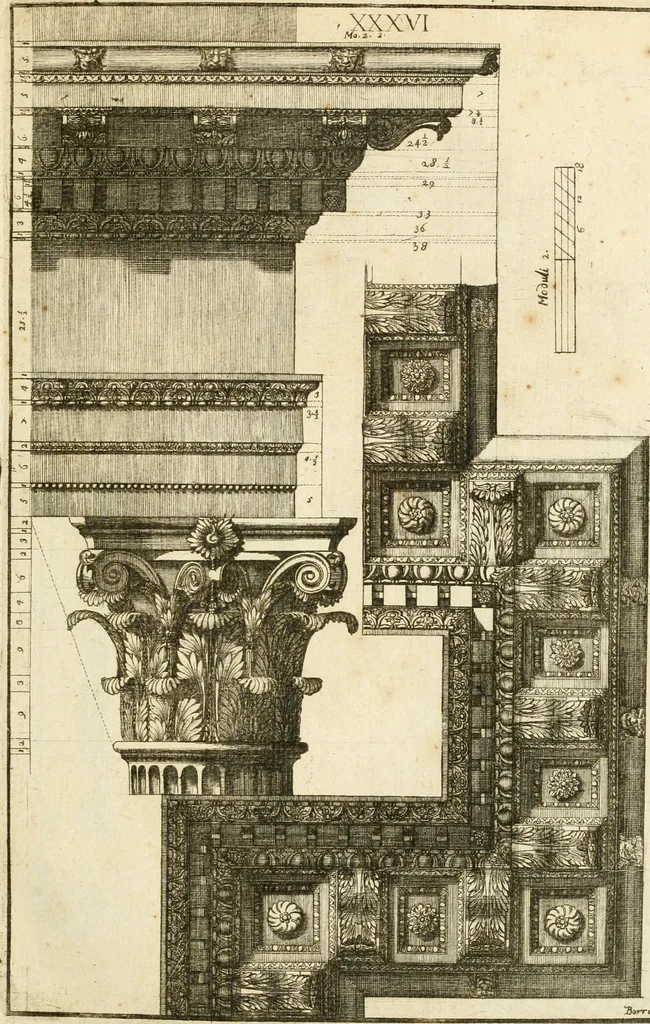 An illustration from Istruzioni elementari per indirizzo de' giovani allo studio dell' architettura civile : divise in libri tre', e dedicate alla maestà infinita di Dio Ottimo Massimo, 1760, leaf 78