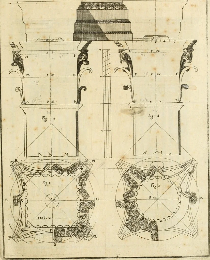 An illustration from Istruzioni elementari per indirizzo de' giovani allo studio dell' architettura civile : divise in libri tre', e dedicate alla maestà infinita di Dio Ottimo Massimo, 1760, leaf 92