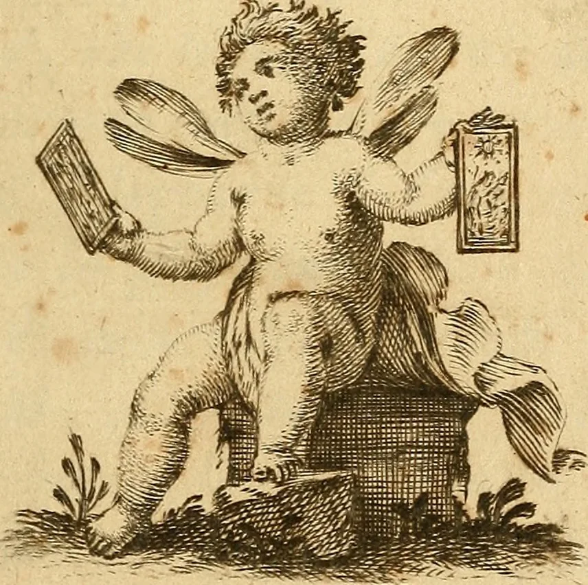 An illustration from Istruzioni necessarie per chi volesse imparare il giuoco dilettevole delli tarocchini di Bologna, 1754, leaf 4