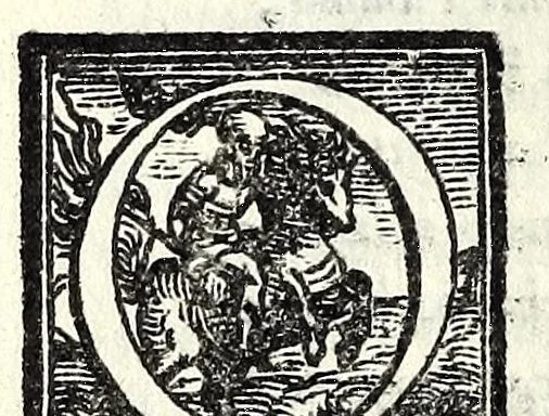 An illustration from I svppositi : comedia, 1551, leaf 74