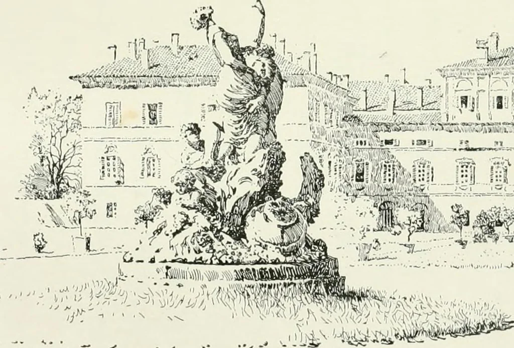 An illustration from Italian backgrounds, 1907, leaf 144