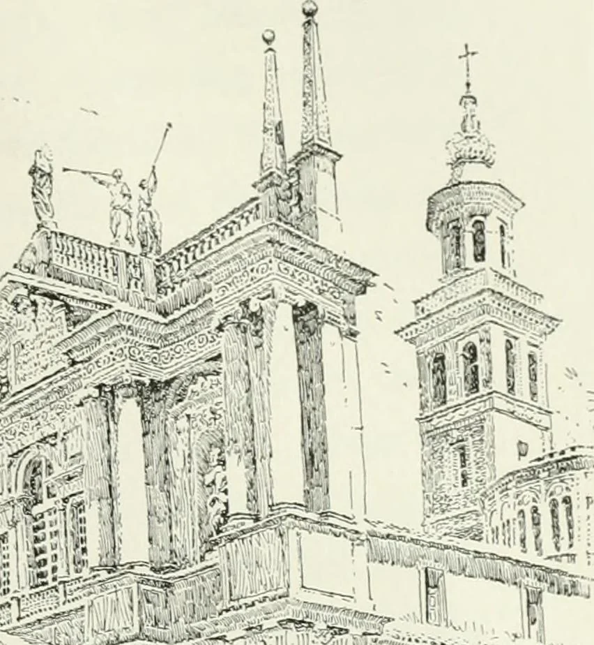 An illustration from Italian backgrounds, 1907, leaf 206