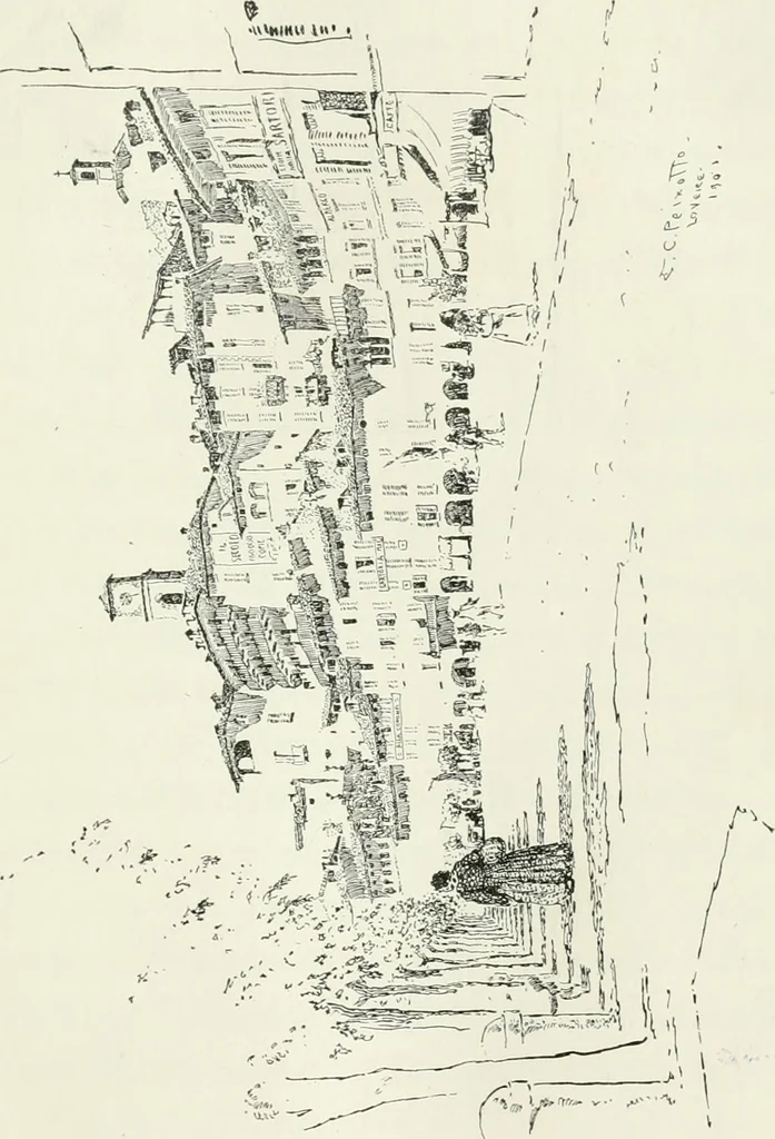 An illustration from Italian backgrounds, 1907, leaf 36