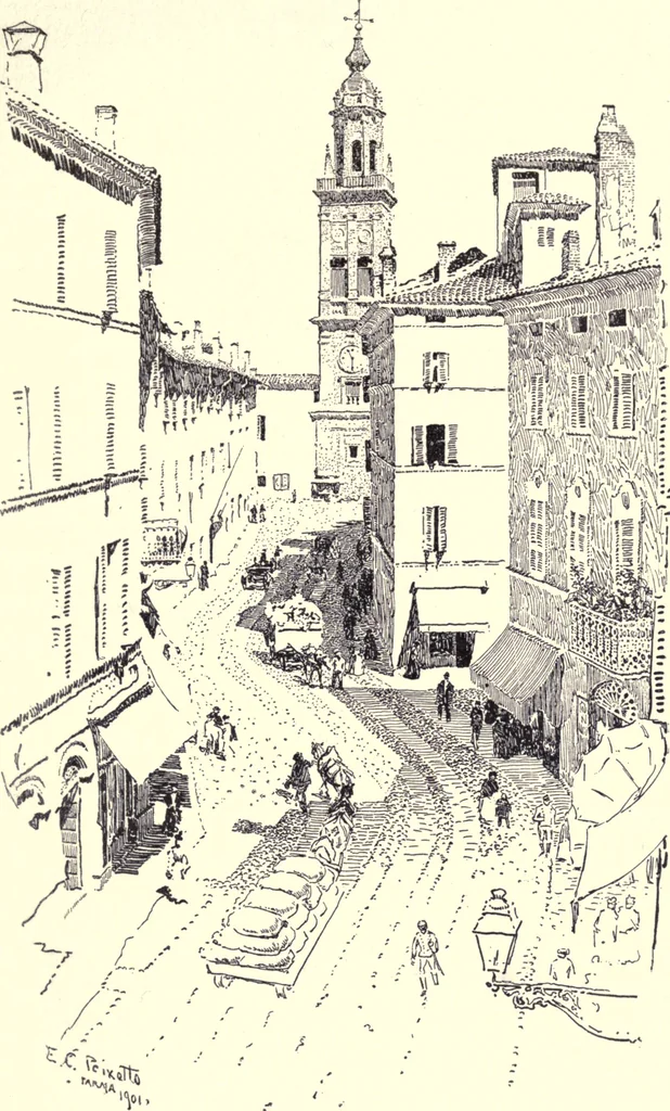An illustration from Italian backgrounds, 1905, leaf 150